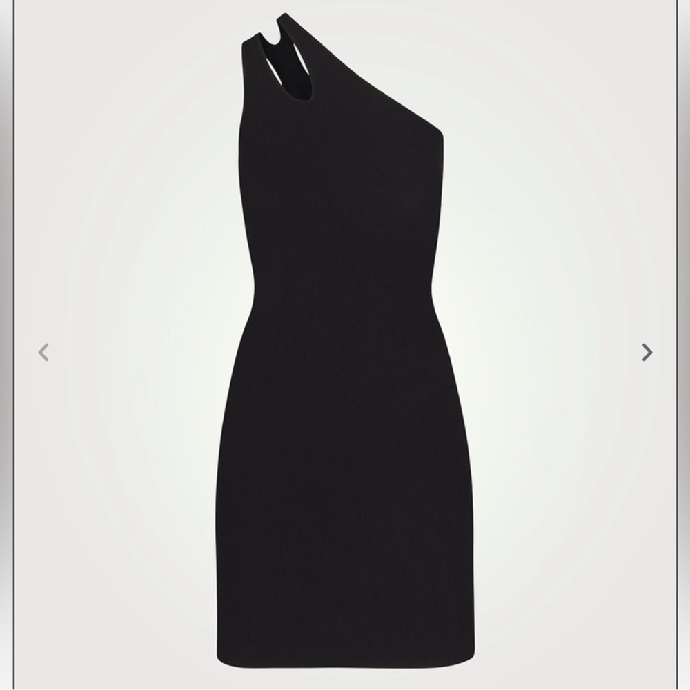 SKIMS Chic Black One-Shoulder Dress